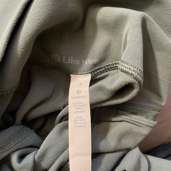 Lululemon Women’s Align Green/ Grey High-Rise Crop 21" Size 4 - Picture 7 of 9
